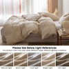 BISELINA 100% Cotton Duvet Cover Set Waffle Weave 3PCS (1