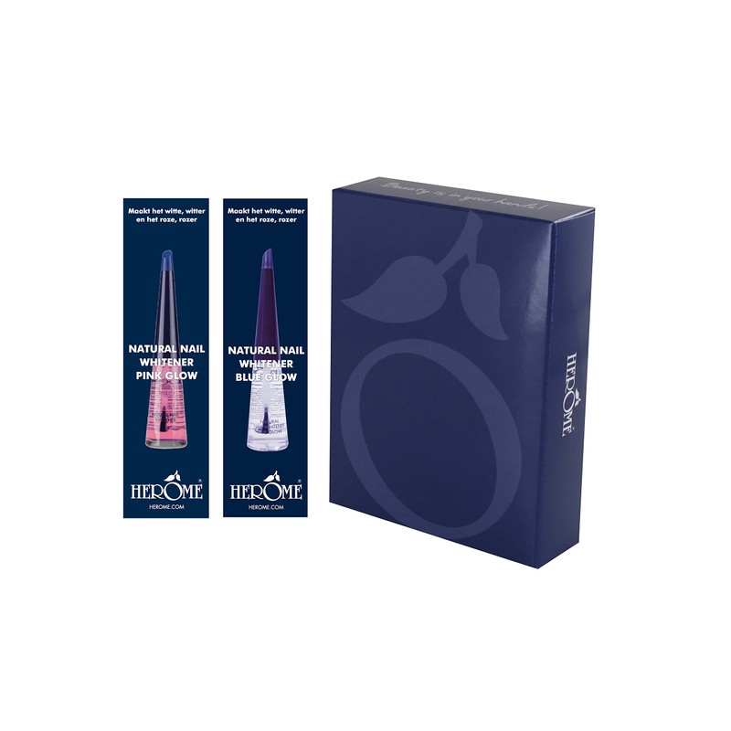 Herome Combi-Pack Natural Nail Whitener Pink Glow & Nail Whitener