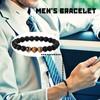 Yadoca 8 mm Bracelets for Men Women Tiger Eye Stone