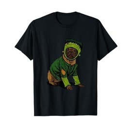 Frankenstein Pug in Green Costume T-Shirt