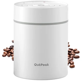OUTPEAK 2025 Kilo Auto Vacuum Coffee Canister, 1.8L for 21.2oz Coffee Beans, One-Button Operation, Stainless Steel Container with Scoop, Fresh 6-Month Storage Container (Barista Champion's Choice)