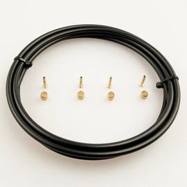 Hydraulic Bike Brake Cable Hose Kit 2500mm for Shimano BH59 M355,M395,M445,M446,M447,M315,M505,System,Included 4 Bicycle Brake Olives and 4 Brass Connecting Inserts