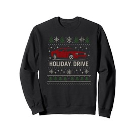 Holiday Drive – Muscle Car Ugly Christmas Sweater Sweatshirt