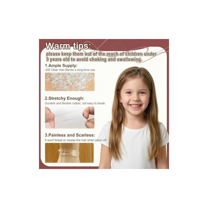 ZAKASEA - Kit de 300 Accesorios para Cabello: 100 Pasadores