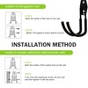 SLIMI 2 PCS Car Charger Holder Wall Bending Hooks, Steel