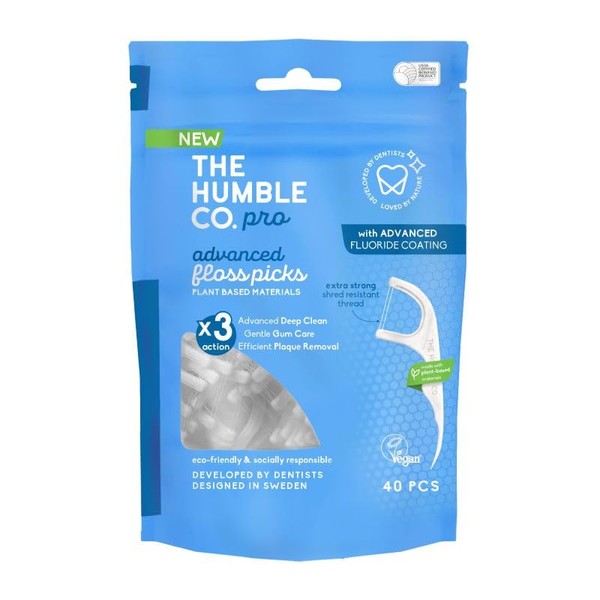 Humble Advanced Floss Picks Kürdan Diş İpi 40'lı