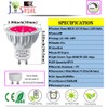JSVSAL MR16 (GU10 Base) LED Light Bulb,Dimmable,120-Volt,Red, 6-Watt(50-Watt Equivalent), Aluminum