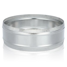 Frienda 12" Duct Coupler Duct Connector Coupling Flexible Galvanized Steel Straight Dryer Vent Coupler HVAC Connector Easy Fit for Ventilation Systems Airflow Home Grow Room Workshop Industrial Use