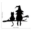 Iron Witch & Cat Garden Stake for Outdoor Decor –