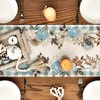 Fall Cucurbit Table Runner Leaf Tablecover Autumn Maple Leaves Table