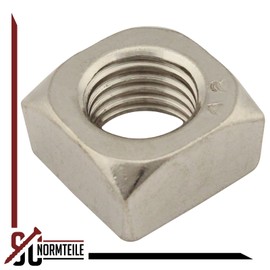 Square Nuts (Standard Design) - M6 - (Pack of 10) - DIN 557 - Stainless Steel A2 (V2A) - Insert Nut - SC557 | SC-Normteile®