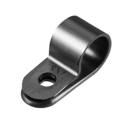 sourcing map Nylon R Type Cable Clip Organiser Cable Clips on Wire Management 12.7 mm Pack of 100