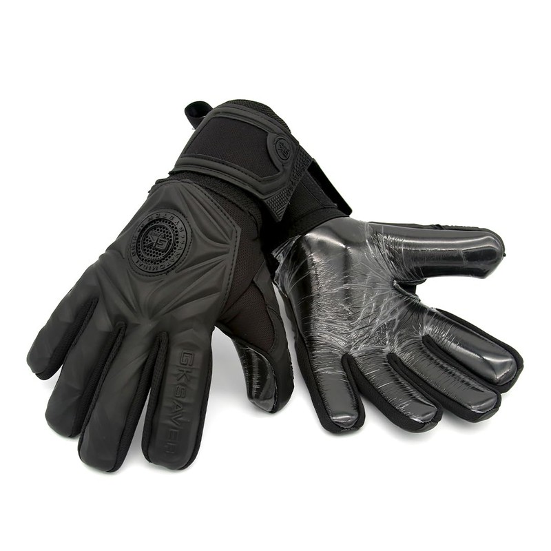 GK Saver Football Goalkeeper Gloves Professional 3D Blackout Goalie Savefingers