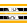 Custom Bar Pads Yamaha Yellow Racing Stripe Vintage Design Motorcycle