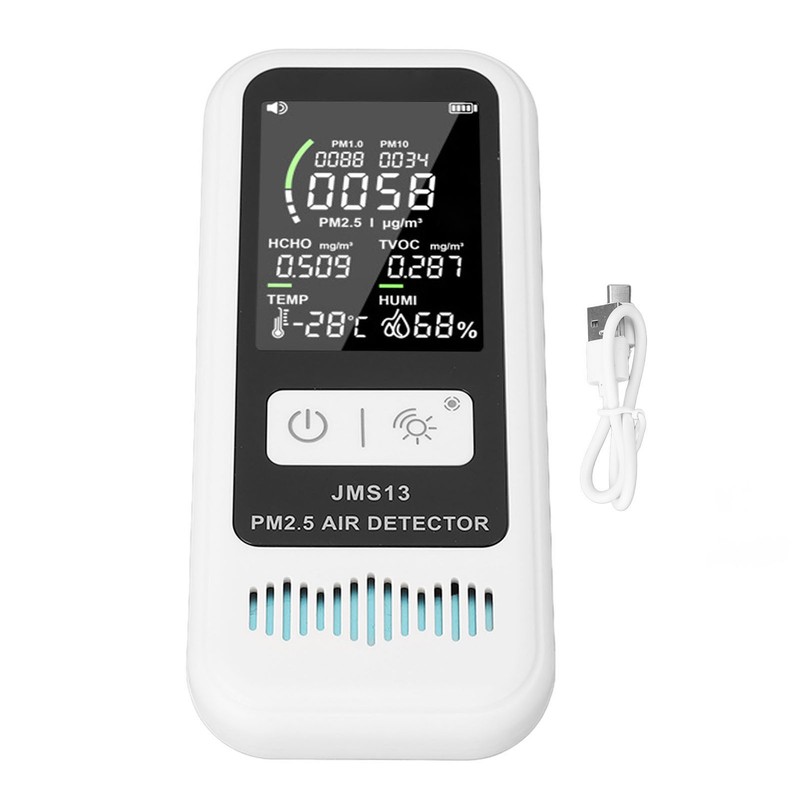 Air Quality Monitor Pm2.5 10 1.0 Detector LCD Display Temperature