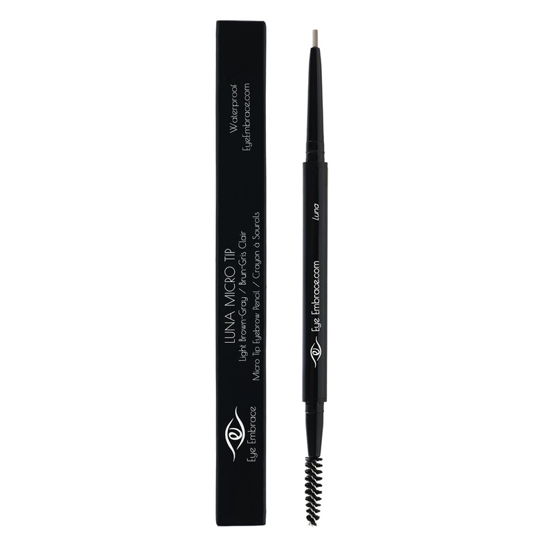 Eye Embrace Luna MicroTip Pen: Light Brown-Gray Ultra-Fine Micro Eyebrow