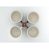 CLASGLAZ 6oz Ceramic Espresso Cups with Wooden Handle, Small Coffee