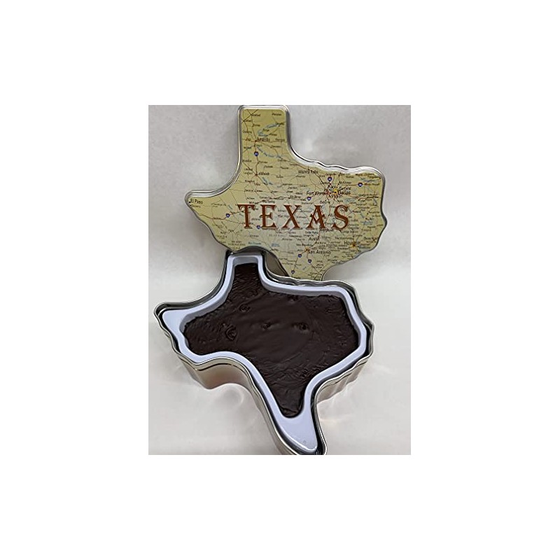 Holiday Farms Fudge in a Texas Roadmap Gift Tin (Chocolate)