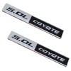 Fidida 2PC 5.0L Coyote Emblem Decal Car Engine Letters Decal