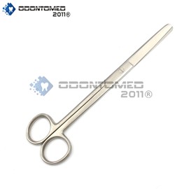 OdontoMed2011 SCISSOR BLUNT/BLUNT STRAIGHT 7.25" FIRST AID BANDAGE UTILITY STAINLESS STEEL ODM