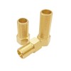 BesNPT 5 Pack 1/2" Male To 1/2" Female Brass Pipe