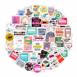 100Pcs Funny Motivational Stickers with Swear Words - Funny Adult Stickers, Inspirational Stickers, Funny Quotes Stickers for Water Bottles, Funny Sayings Stickers, Rude Stickers for Women and Men