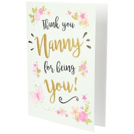 Piccadilly Greetings Modern Birthday Card Nanny - 8 x 6 inches