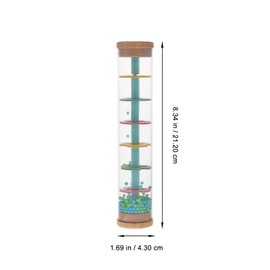 TOYANDONA Baby Educational Toys Kids Musical Instruments 1PC Rain Sound Tube Plastic Shaking Tube Sensory Toy Rain Sound Maker Falling Beads Toy for Toddlers Children Rain Stick Kids Educational Toys