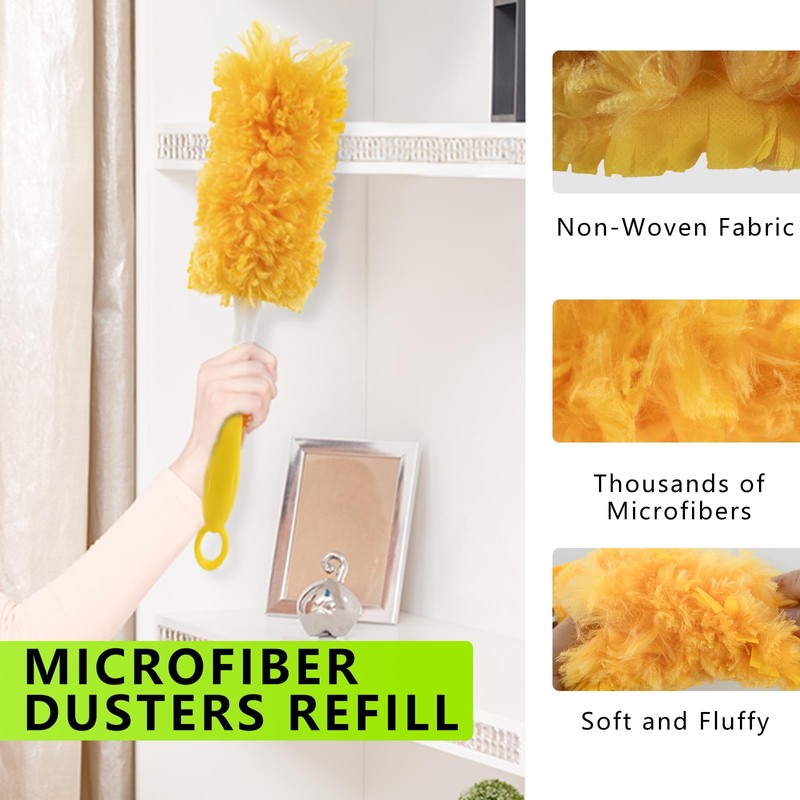 30 Pack Duster Refill for Swiffer Dusters，360° Heavy Duty Duster