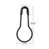 1000Pcs Metal Black safety Pins/Gourd Pin/Bulb Pin For Clothing Crafting