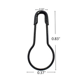 1000Pcs Metal Black safety Pins/Gourd Pin/Bulb Pin For Clothing Crafting and DIY,Black