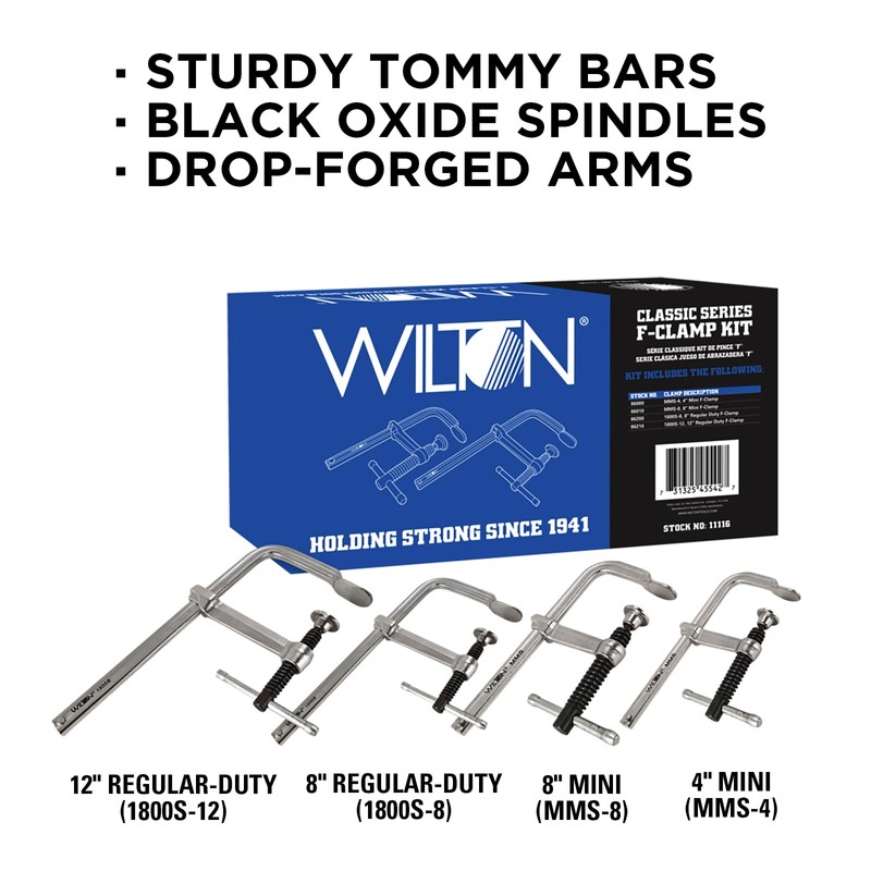 Wilton Classic Series F-Clamp Kit (11116)