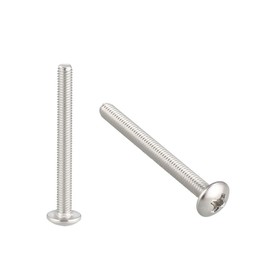 sourcing map Machine Screws, M3x30mm Phillips Screw, 304 Stainless Steel, Fasteners Bolts 20Pcs