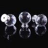 4pcs Crystal Knobs, 40mm Door Knobs Diamond Shape Design Crystal