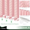 Dynamene Extra Long Shower Curtains, 84 Inches Long Boho Tufted