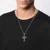 KATHLU Cross Necklace for Men Women 925 Sterling Silver Jesus