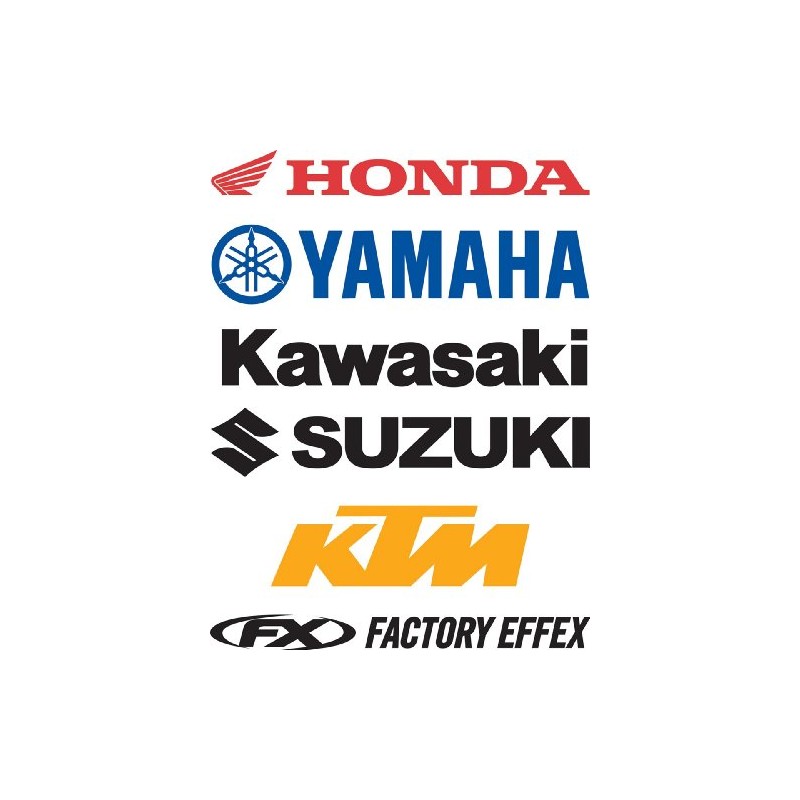 Factory Effex Die-cut Stickers Decal 5' Yamaha Black