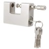 , High Security Padlock Rectangular Thick Shackle AntiTheft Iron D