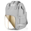Amilliardi diaper bag backpack.Light Grey. Five Insulated Pockets.Stroll