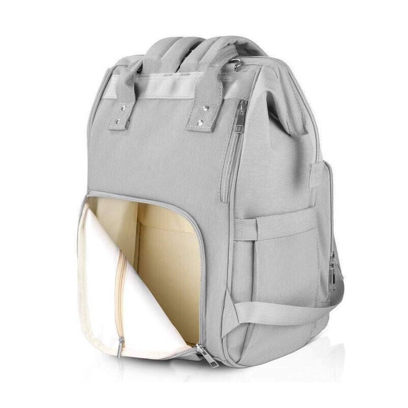 Amilliardi diaper bag backpack.Light Grey. Five Insulated Pockets.Stroll