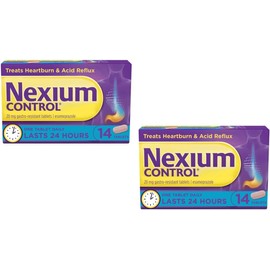 Nexiiumm Control Heartburn and Acid Reflux Relief Tablets, 28 Count (14 x 2)