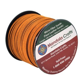 Mandala Crafts - Cordones de gamuza sintética - Cuerdas de piel vegano de 2,65 mm para hacer joyas y atrapasueños