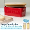 PriorityChef Large Butter Dish with Lid for Countertop, Ceramic Butter
