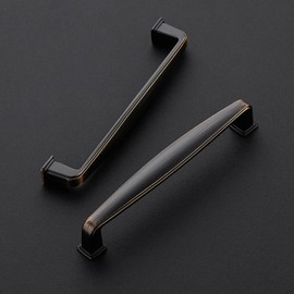 Ravinte 5 Pack Bronze Cabinet Handles: 5-inch Solid Oil Rubbed Bronze Kitchen Pulls, Drawer Pulls for Cabinets & Cupboards