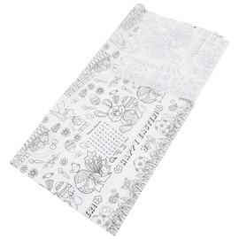 Totority Disposable Coloring Tablecloth Easter Table Runner Paper Coloring Tablecloth Easter Disposable Tablecloth DIY Table Covers Waterproof Tablecloth Paper Table Cloth Desk