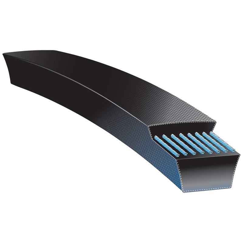 Gates 1200 Truflex FHP Low Horse-Power V-Belt, Black