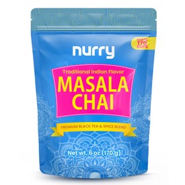 Traditional Masala Chai – Makes 170 Cups – 6 oz Premium Natural Indian Spice Blend – Cardamom, Cinnamon, Ginger & Cloves