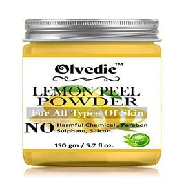 Olvedic 100% Pure Organic Lemon Peel Powder For skin care-(150 gm)
