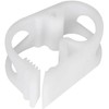 10Pcs White Plastic Tubing Clamps 1/4" - 1/2" Adjustable Tube