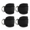 Fitness Ankle Straps for Cable Machines, 4 Pack Comfortable Adjustable